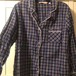 Blue Plaid Victoria Secret Sleep set